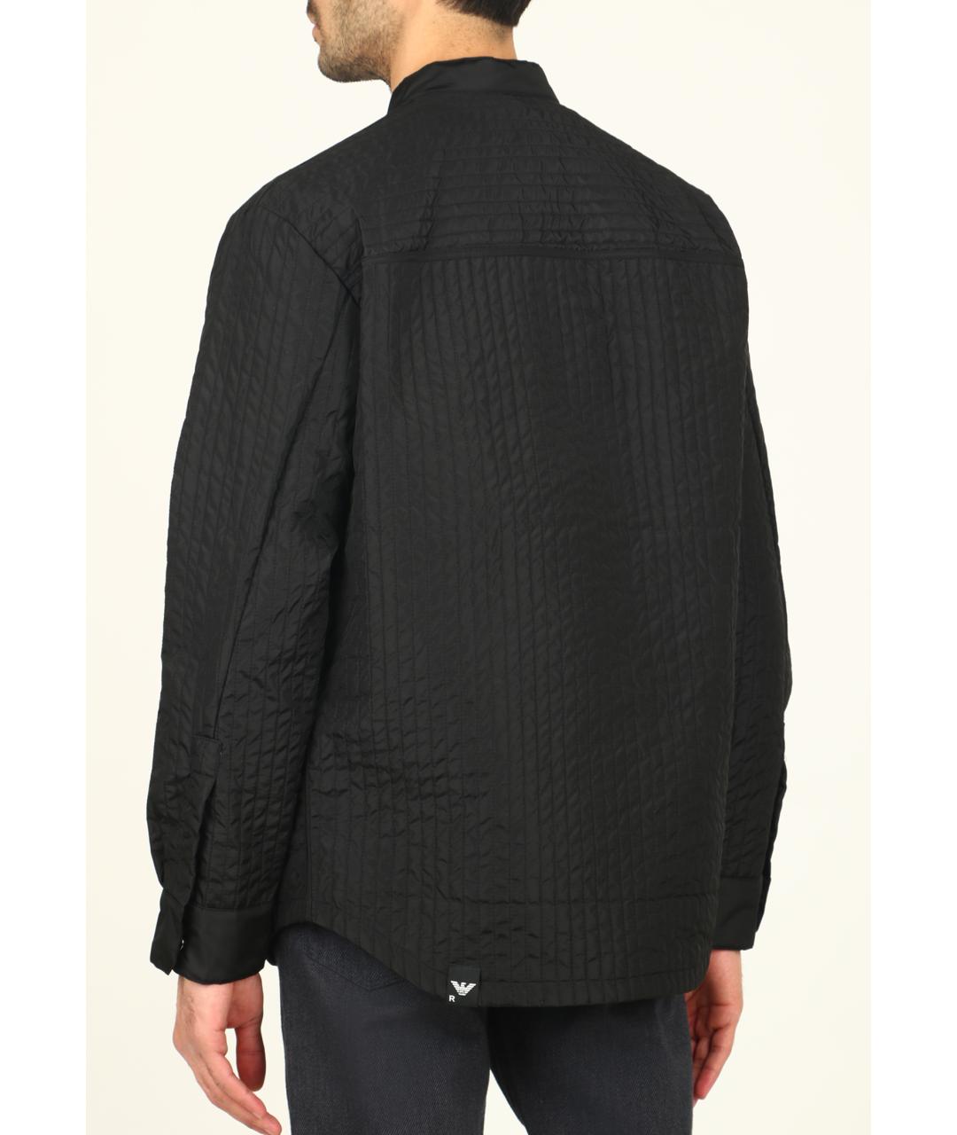 EMPORIO ARMANI Черная полиамидовая куртка, фото 3