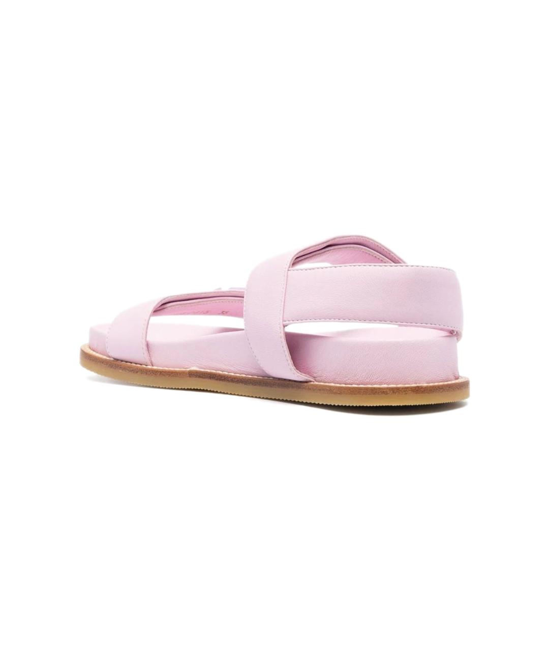 EMPORIO ARMANI Розовые кожаные сандалии, фото 2