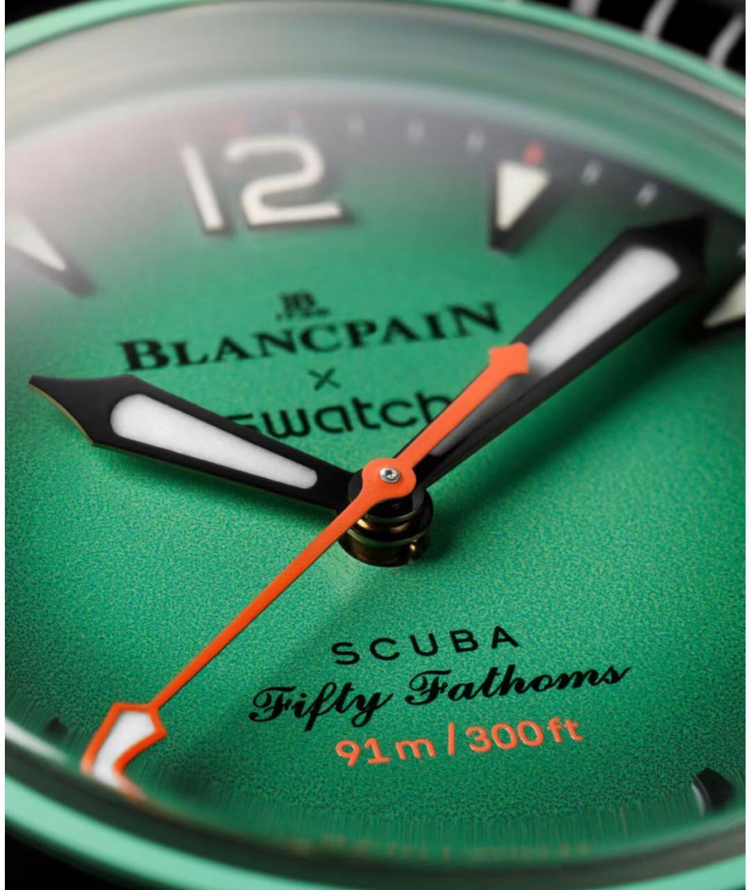 Blancpain Зеленые керамические часы, фото 8