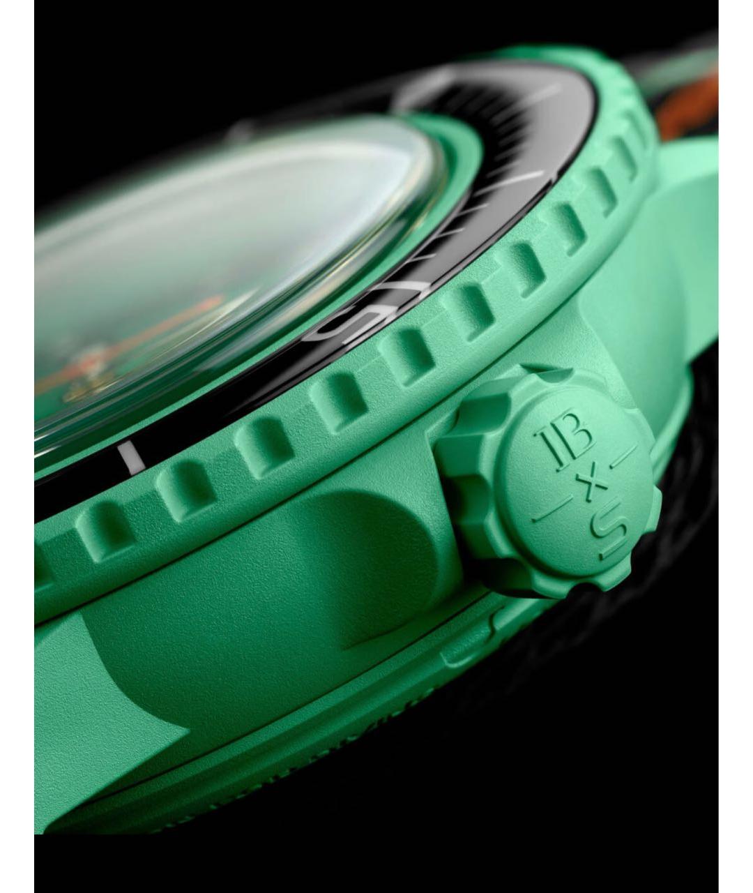 Blancpain Зеленые керамические часы, фото 7