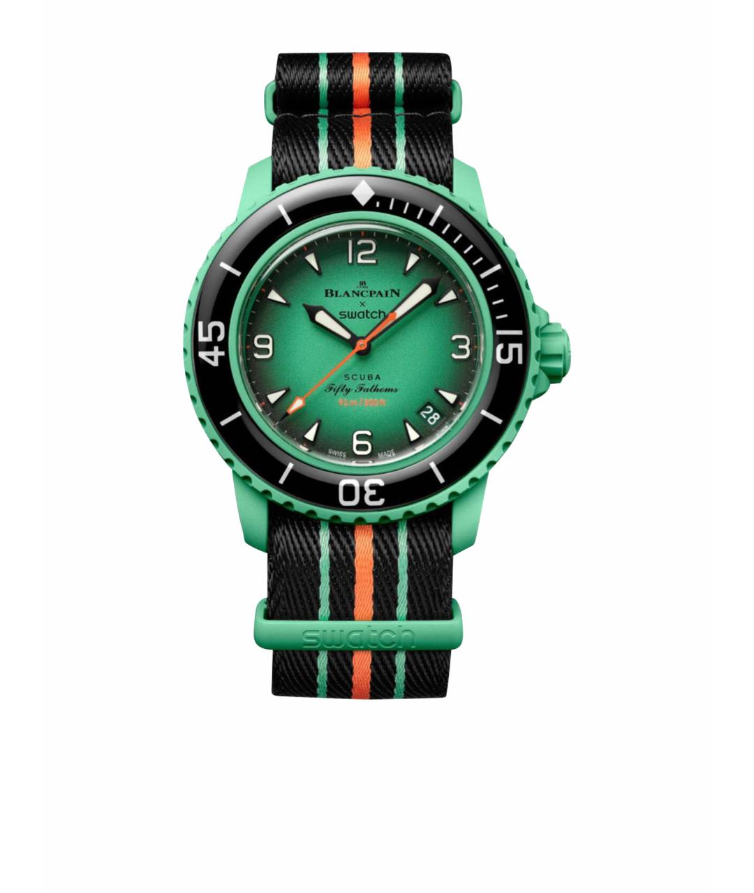 Blancpain Зеленые керамические часы, фото 1