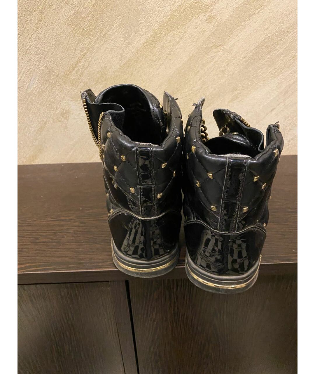 MICHAEL KORS Черные ботинки из лакированной кожи, фото 4
