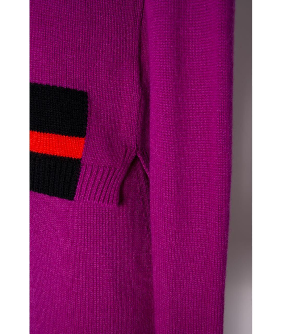 FENDI Фиолетовый кашемировый джемпер / свитер, фото 4