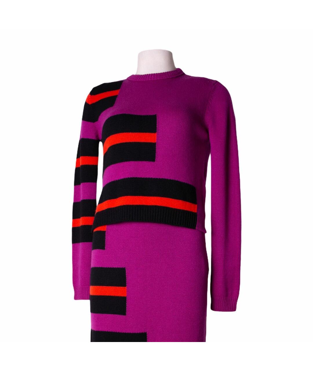 FENDI Фиолетовый кашемировый джемпер / свитер, фото 6