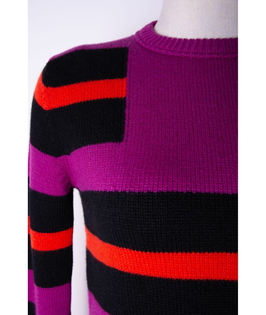 FENDI Фиолетовый кашемировый джемпер / свитер, фото 3