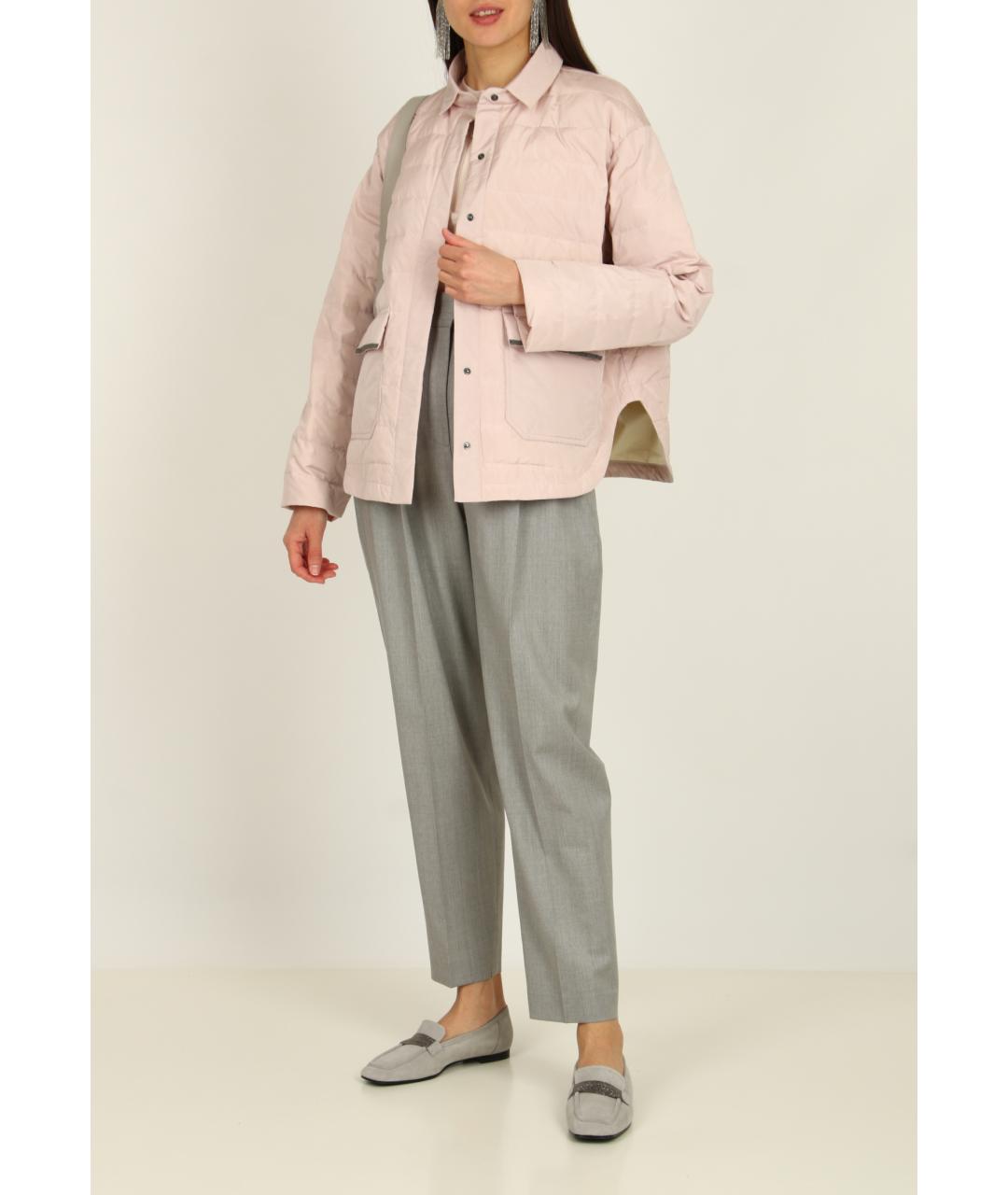 FABIANA FILIPPI Розовая полиэстеровая куртка, фото 3