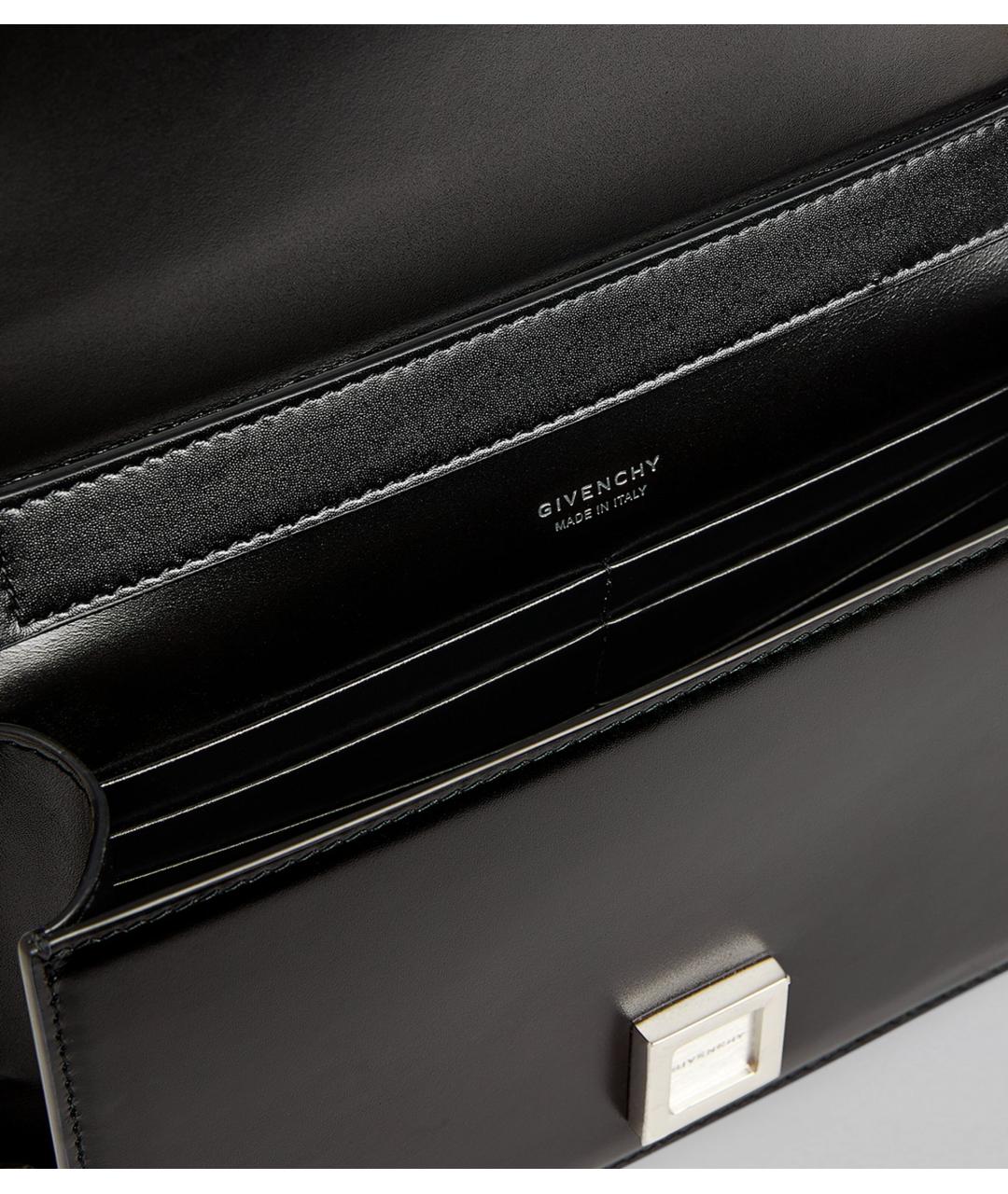 GIVENCHY Черная кожаная сумка через плечо, фото 4