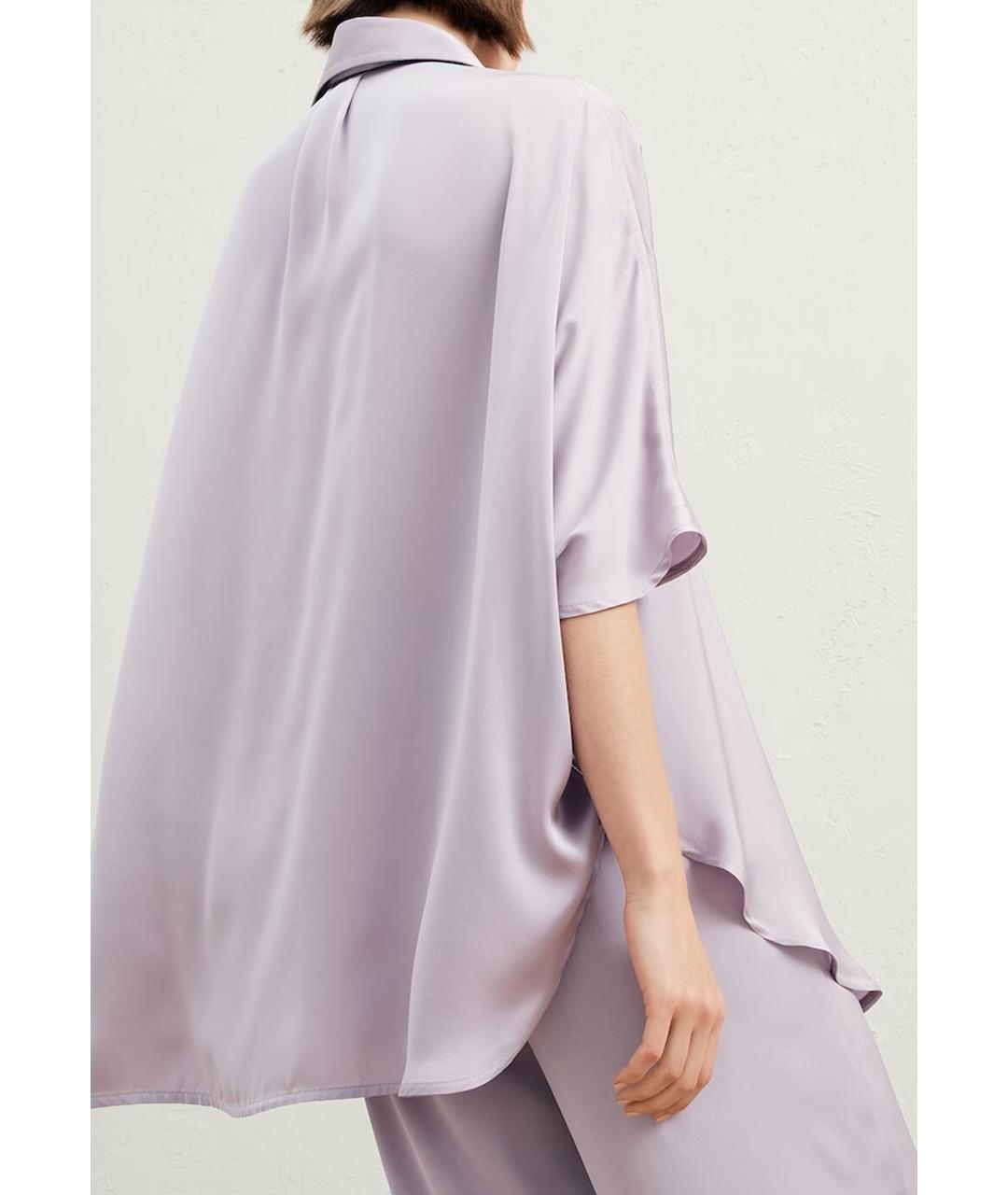 BRUNELLO CUCINELLI Фиолетовая полиэстеровая рубашка, фото 3