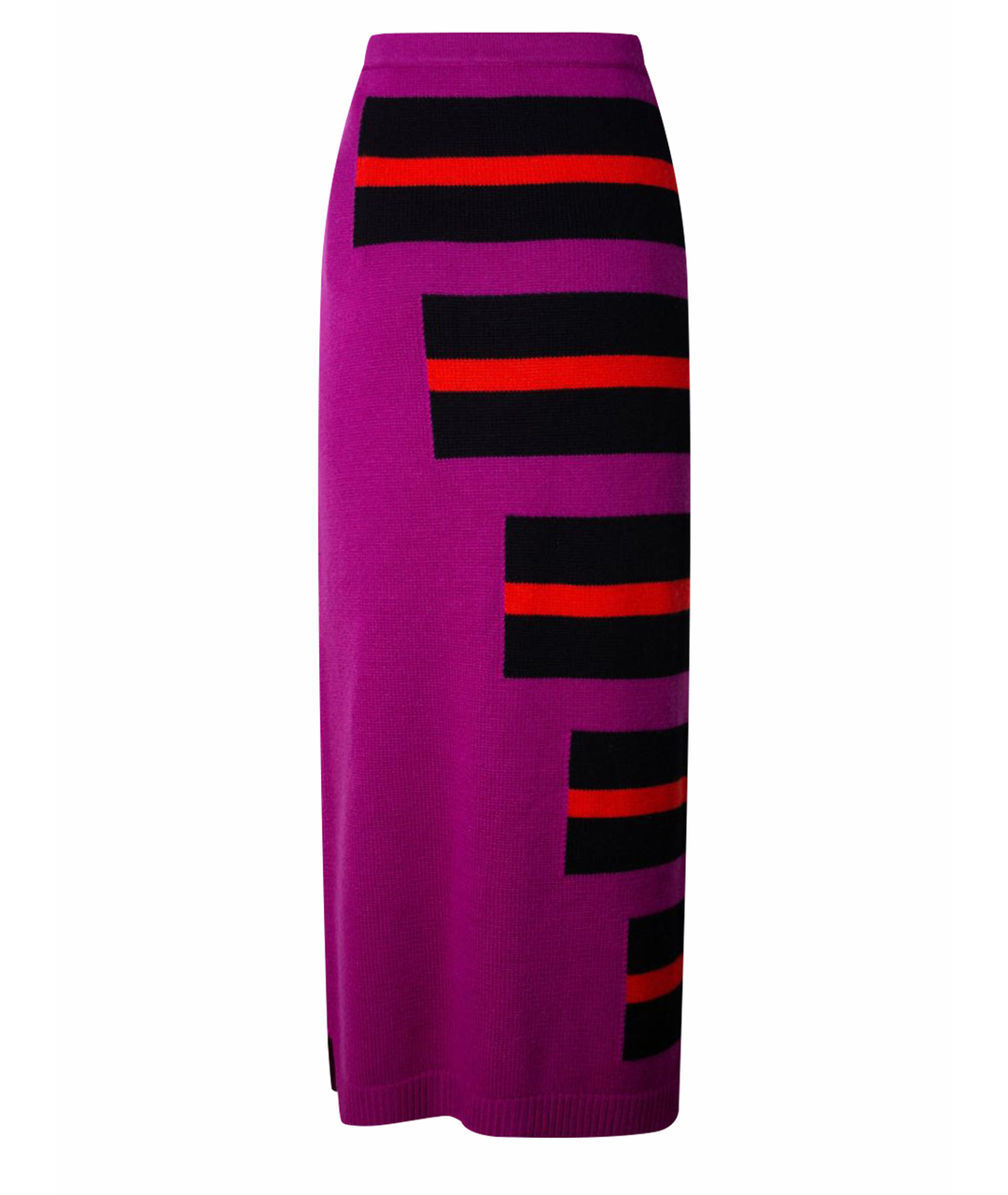 FENDI Фиолетовая кашемировая юбка макси, фото 1