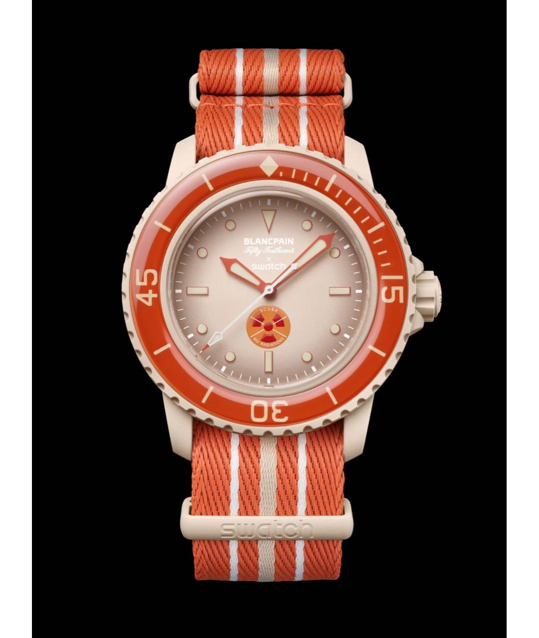 Blancpain Оранжевое керамические часы, фото 9