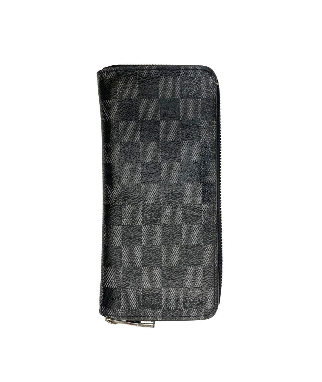 LOUIS VUITTON Темно-синий кожаный кошелек, фото 2