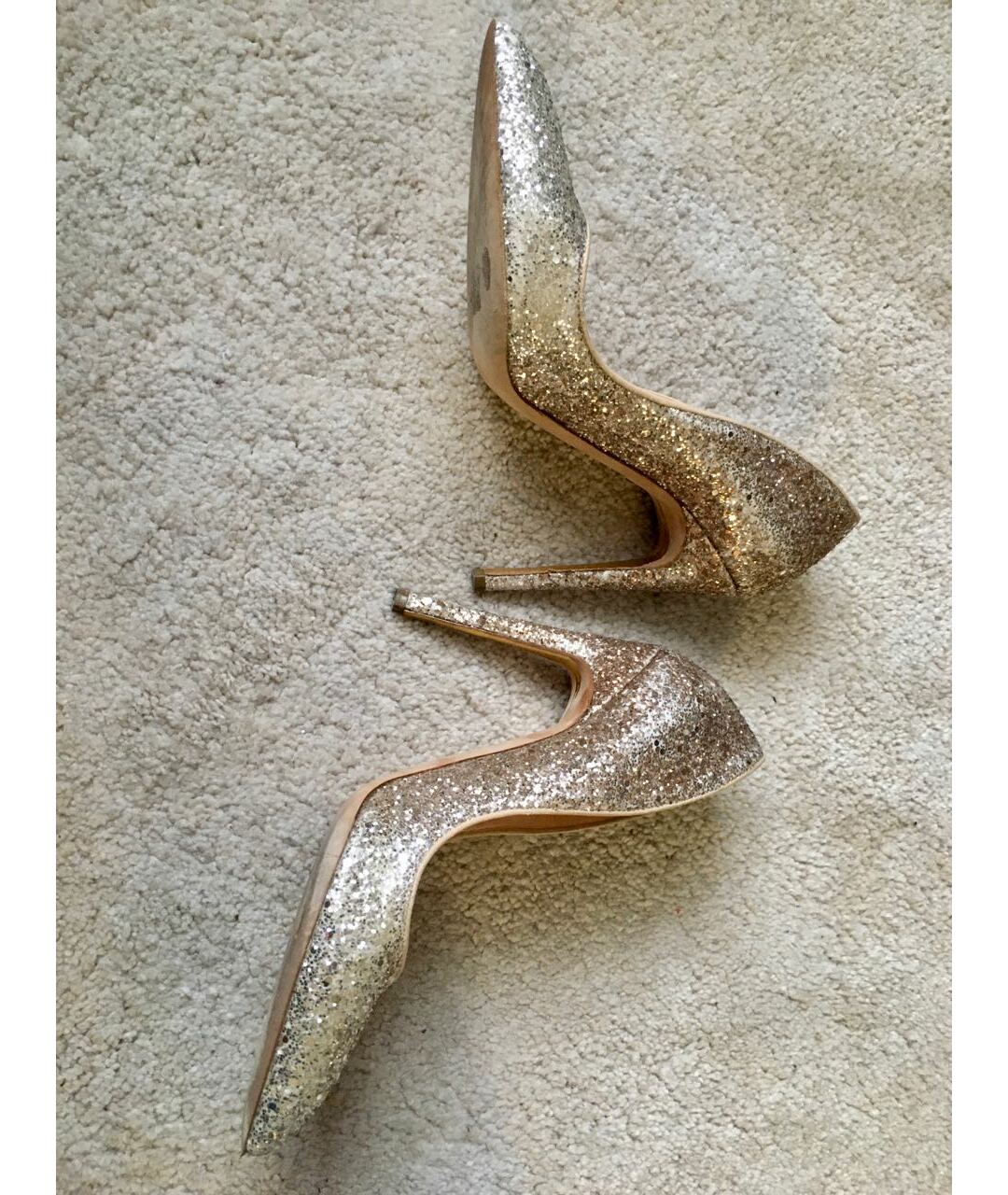RUPERT SANDERSON Серебряные кожаные туфли, фото 3