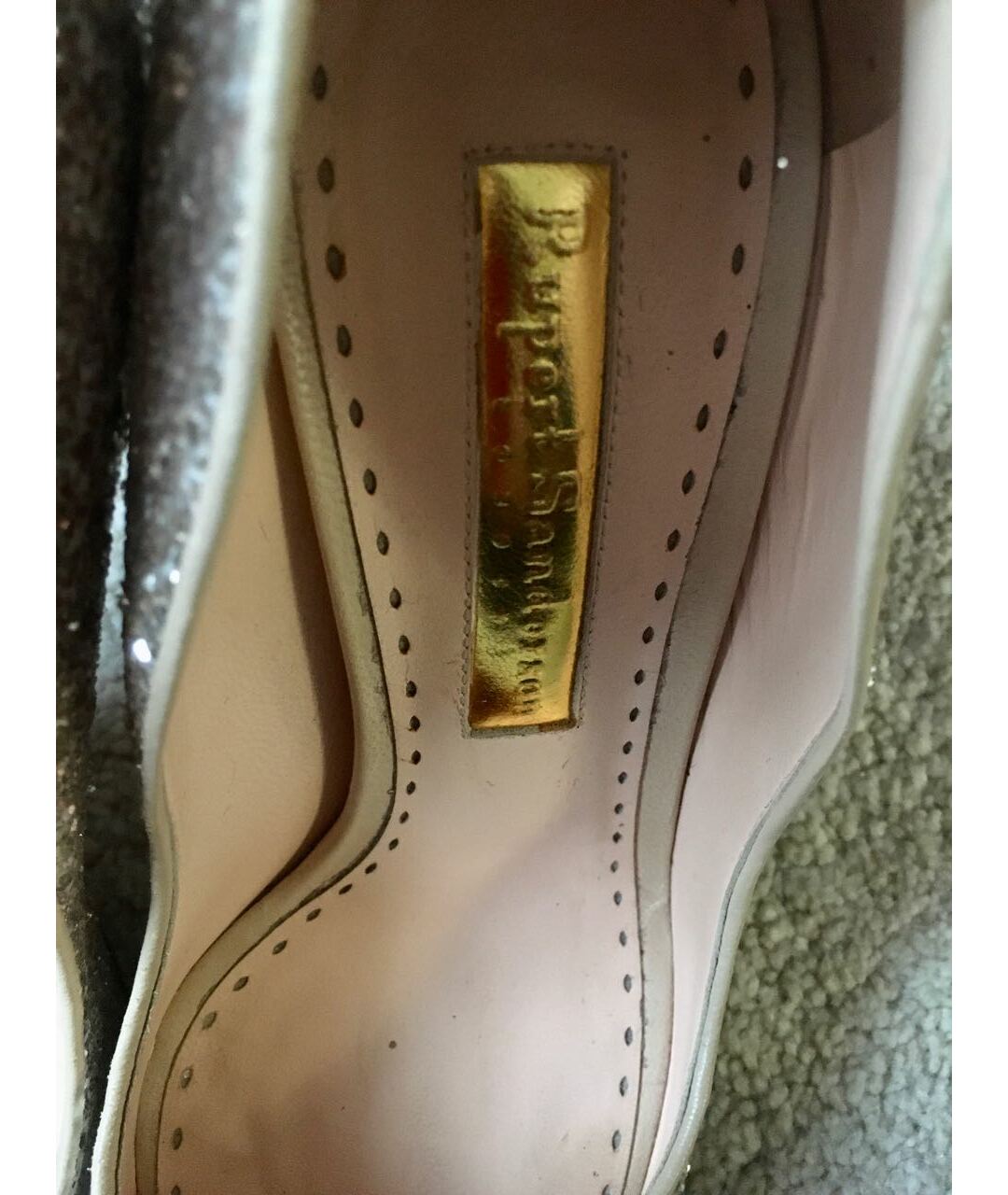 RUPERT SANDERSON Серебряные кожаные туфли, фото 2