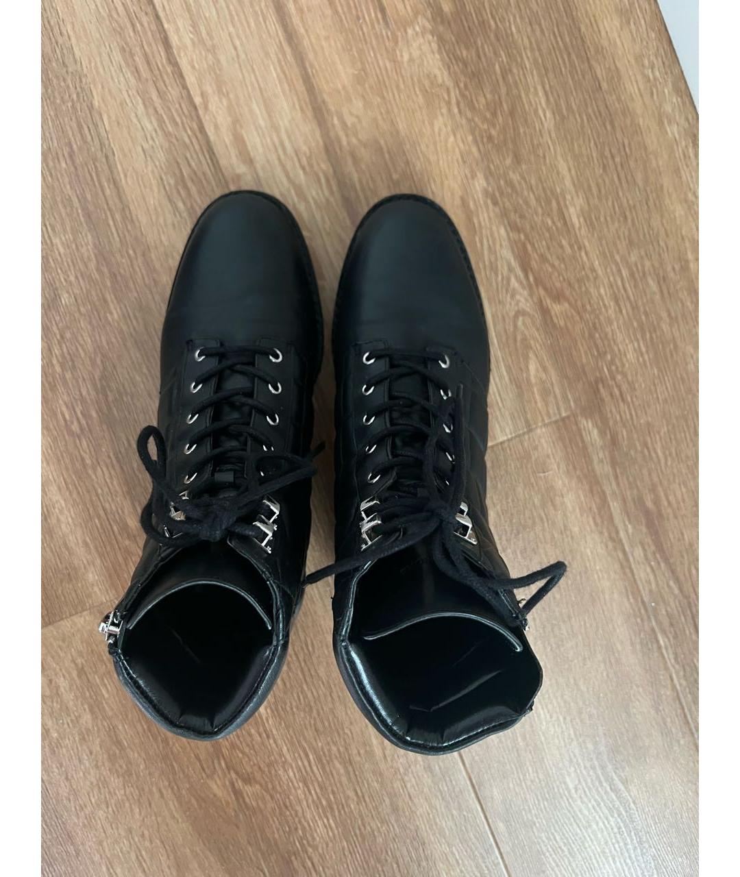 MICHAEL KORS Черные кожаные ботинки, фото 4
