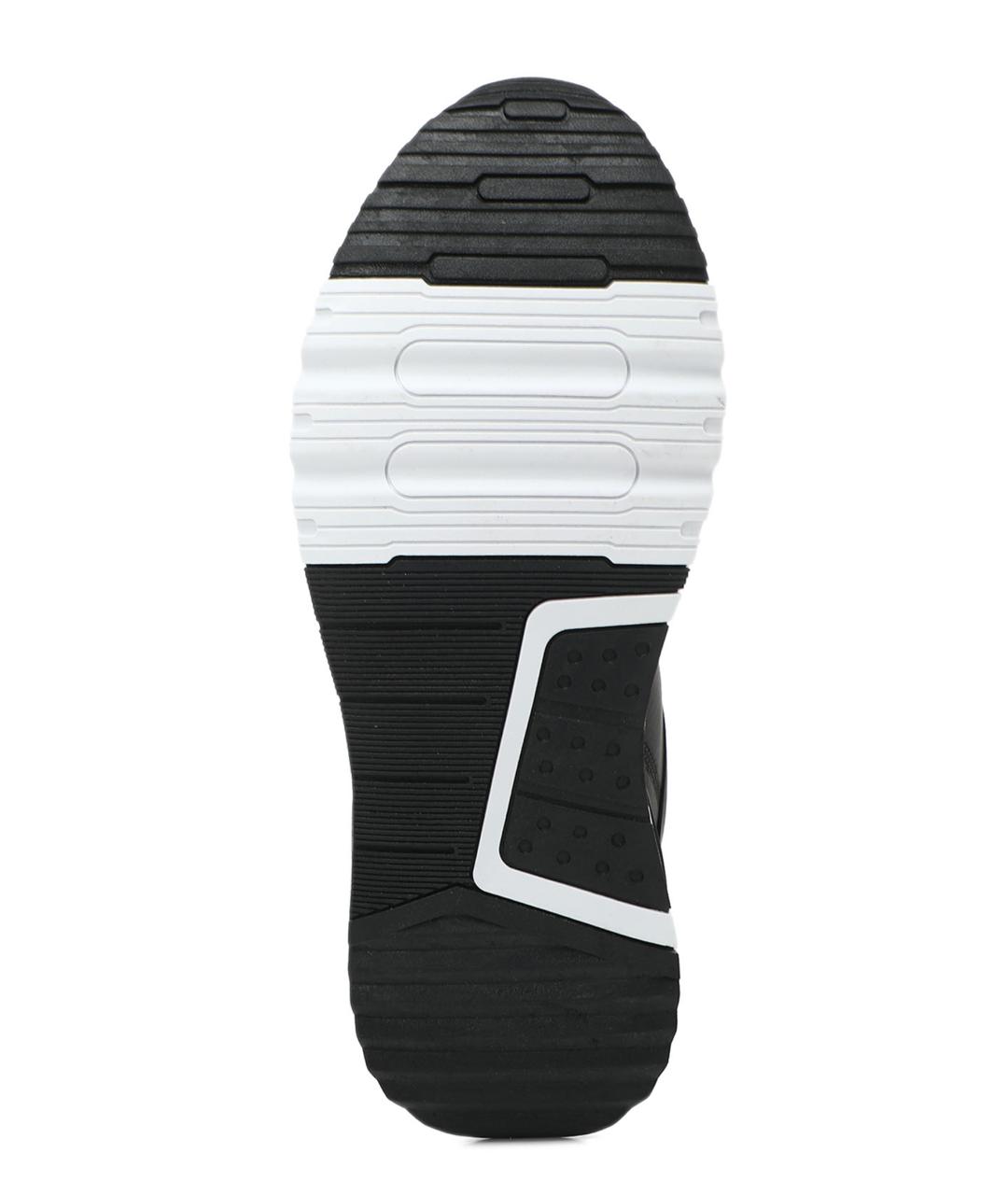 VERSACE JEANS COUTURE Черные текстильные низкие кроссовки / кеды, фото 3