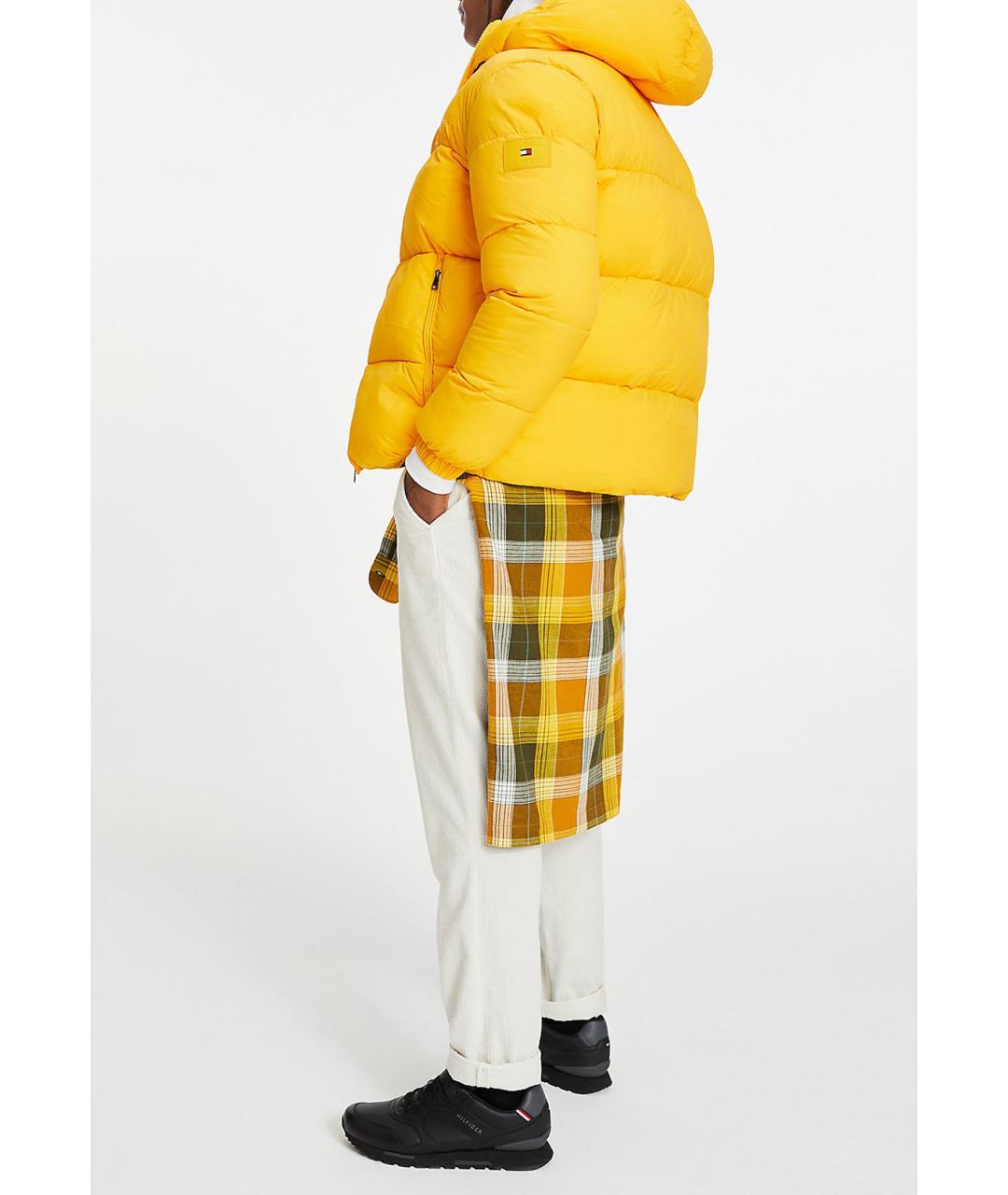 TOMMY HILFIGER Желтая полиамидовая куртка, фото 3