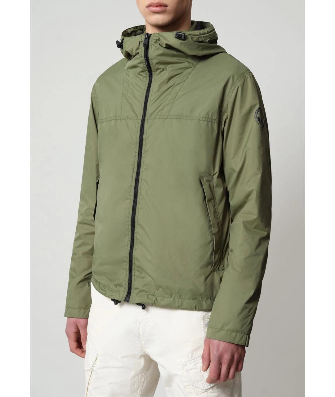 NAPAPIJRI Зеленая полиамидовая куртка, фото 3