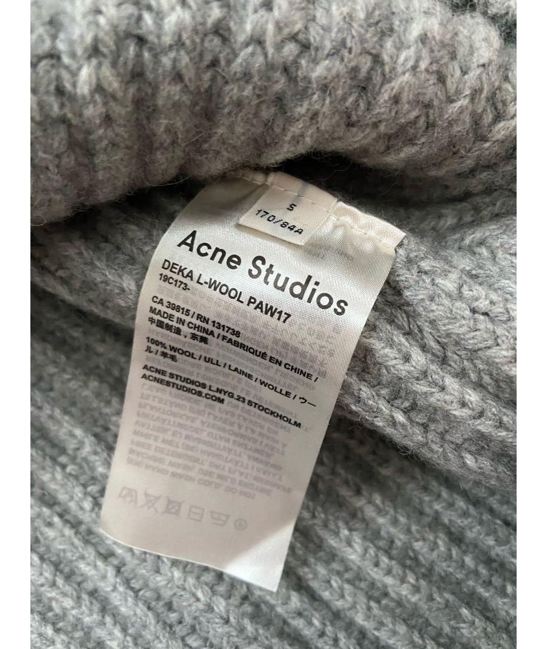 ACNE STUDIOS Серый шерстяной джемпер / свитер, фото 7