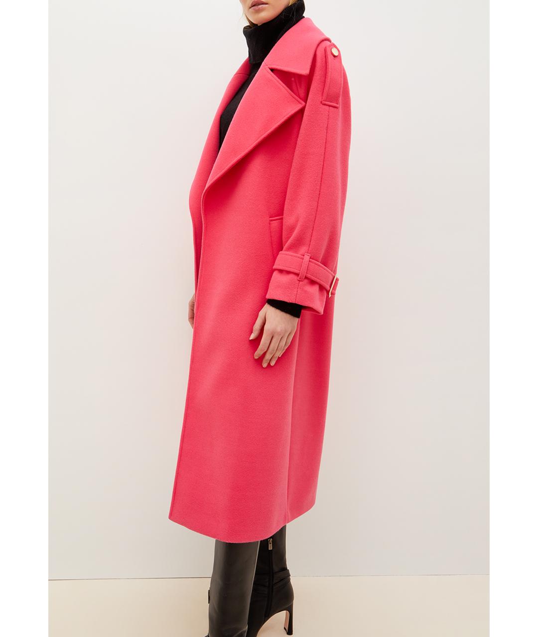 LIU JO Розовое полиэстеровое пальто, фото 4