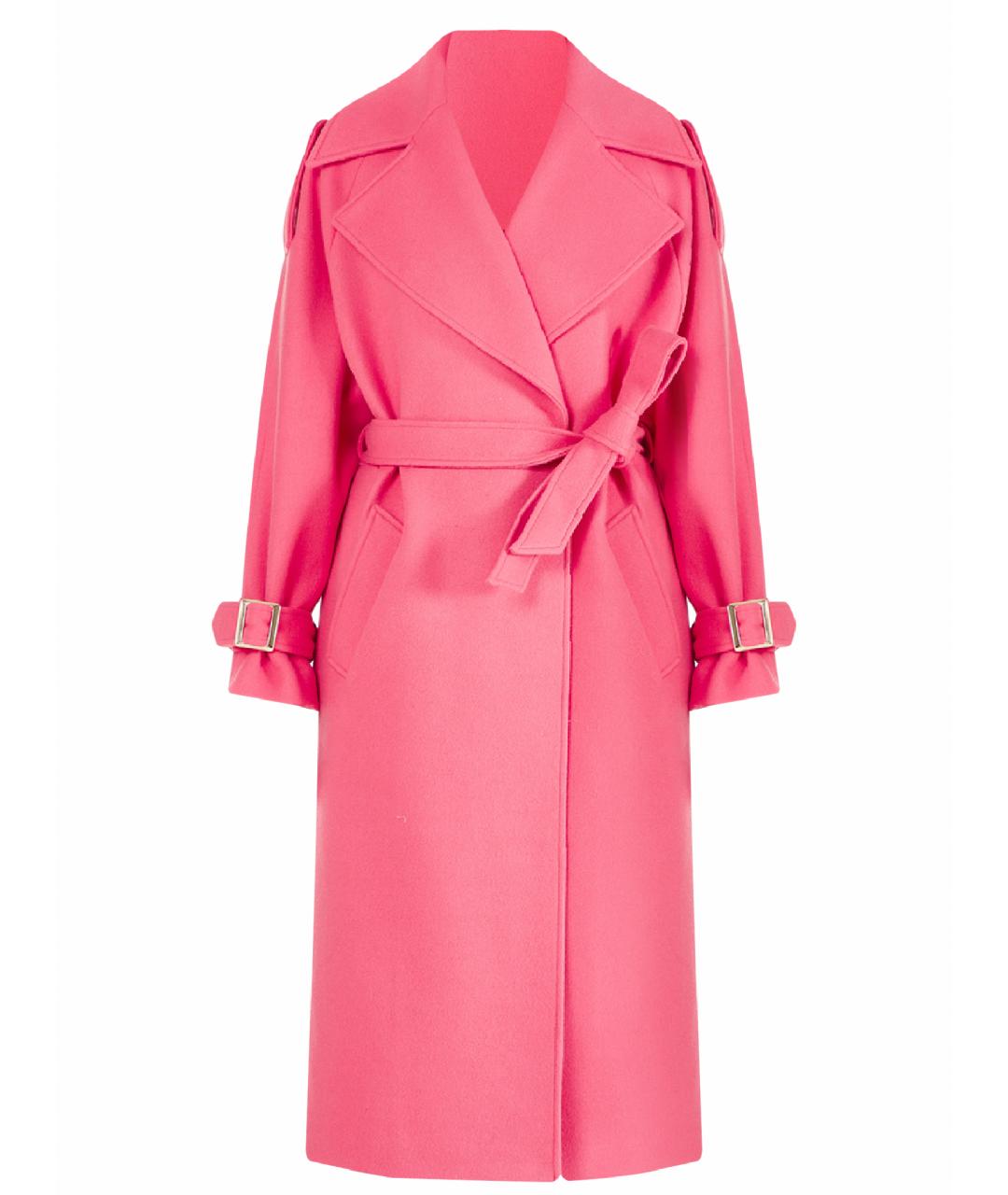 LIU JO Розовое полиэстеровое пальто, фото 1