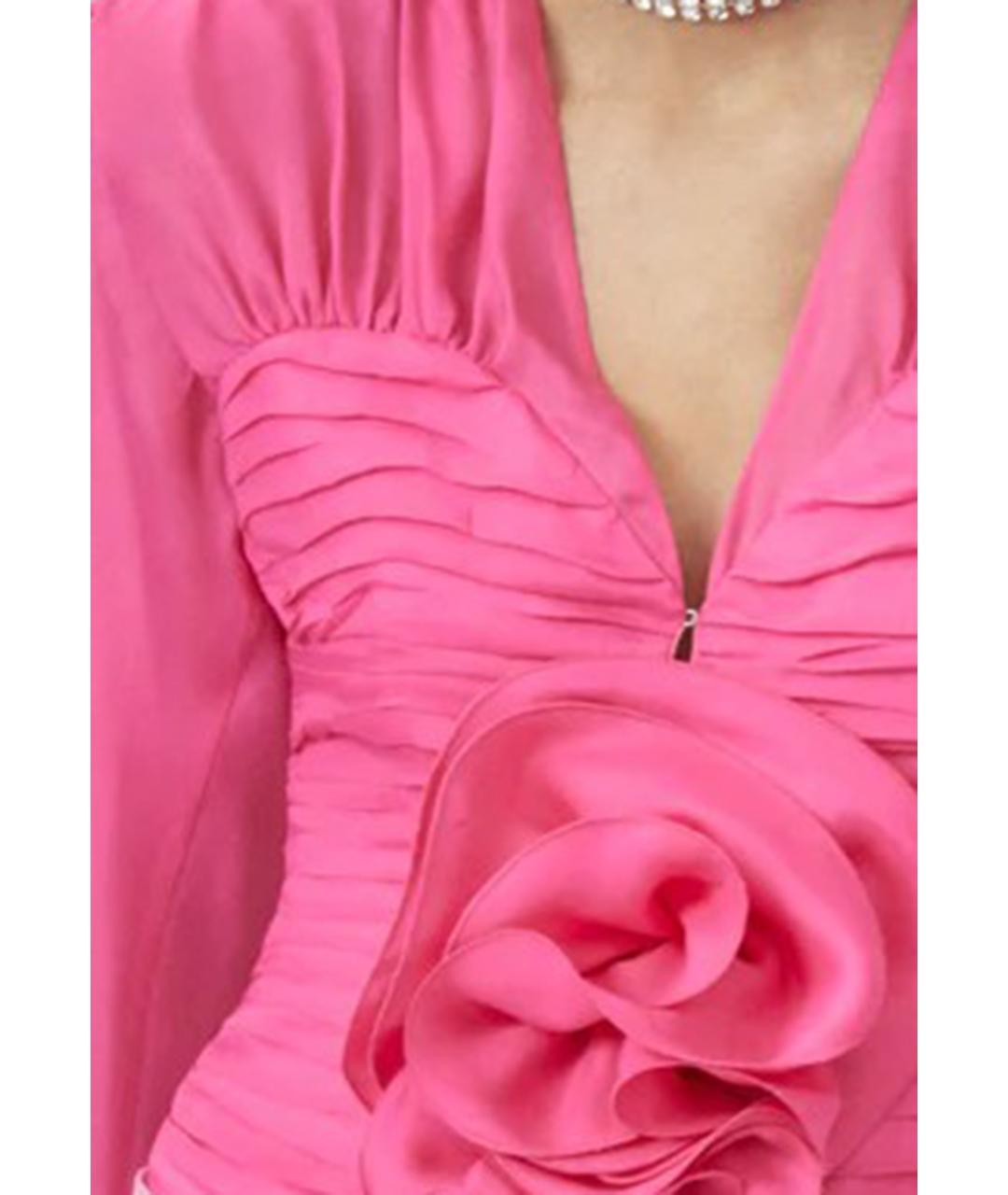 MAGDA BUTRYM Розовая шелковая блузы, фото 4