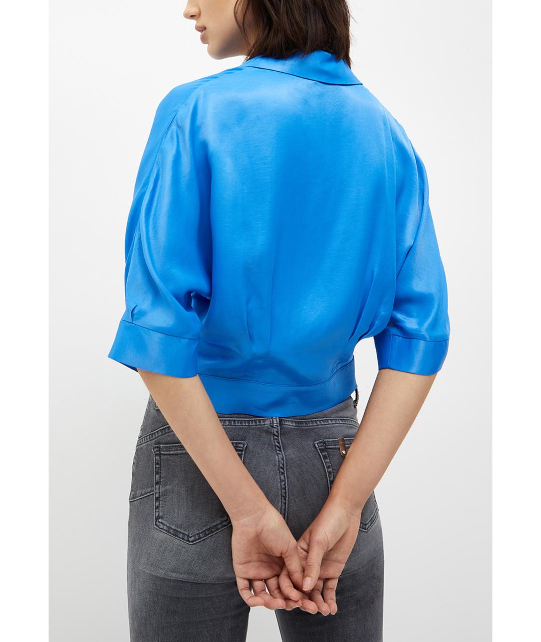 LIU JO Синяя вискозная рубашка, фото 4