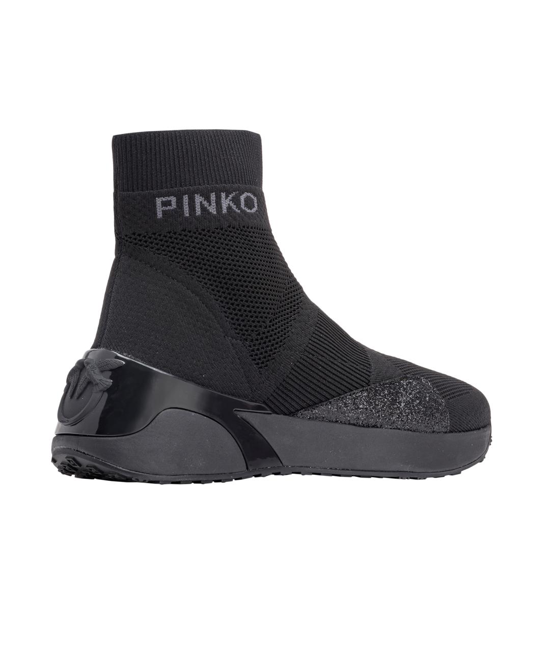PINKO Черные текстильные кроссовки, фото 3