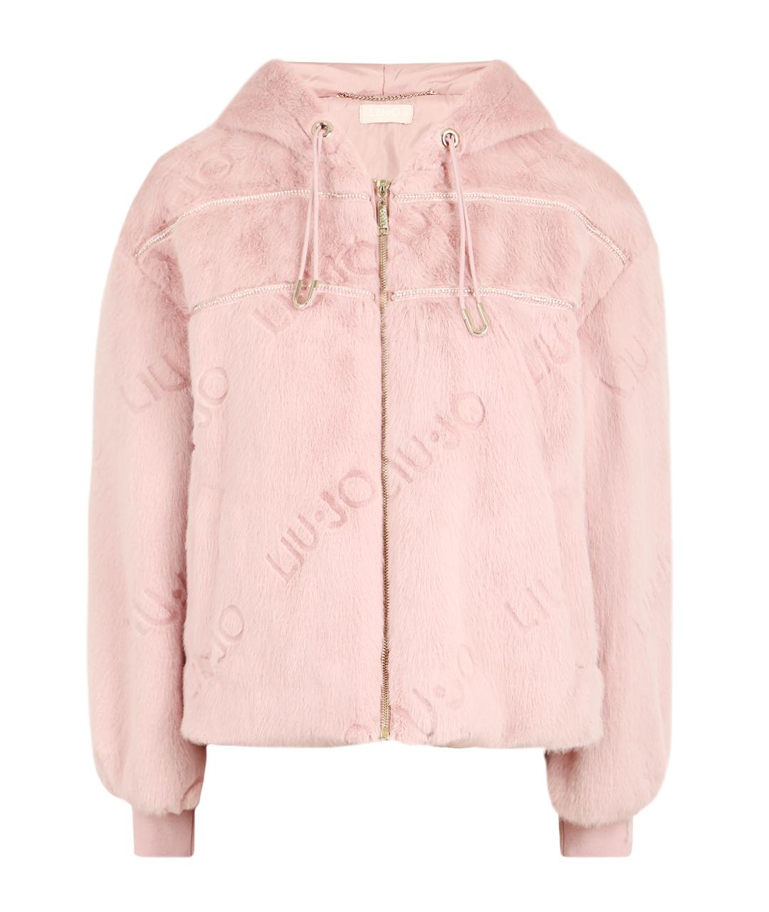 LIU JO Розовая полиэстеровая куртка, фото 1