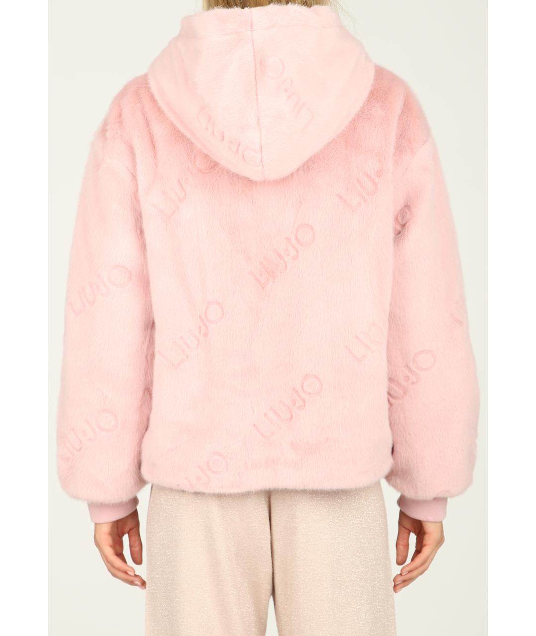 LIU JO Розовая полиэстеровая куртка, фото 3