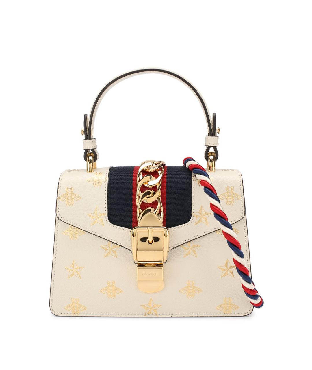 GUCCI Бежевая кожаная сумка с короткими ручками, фото 1