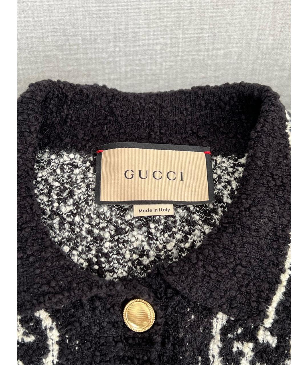 GUCCI Черный хлопковый джемпер / свитер, фото 4