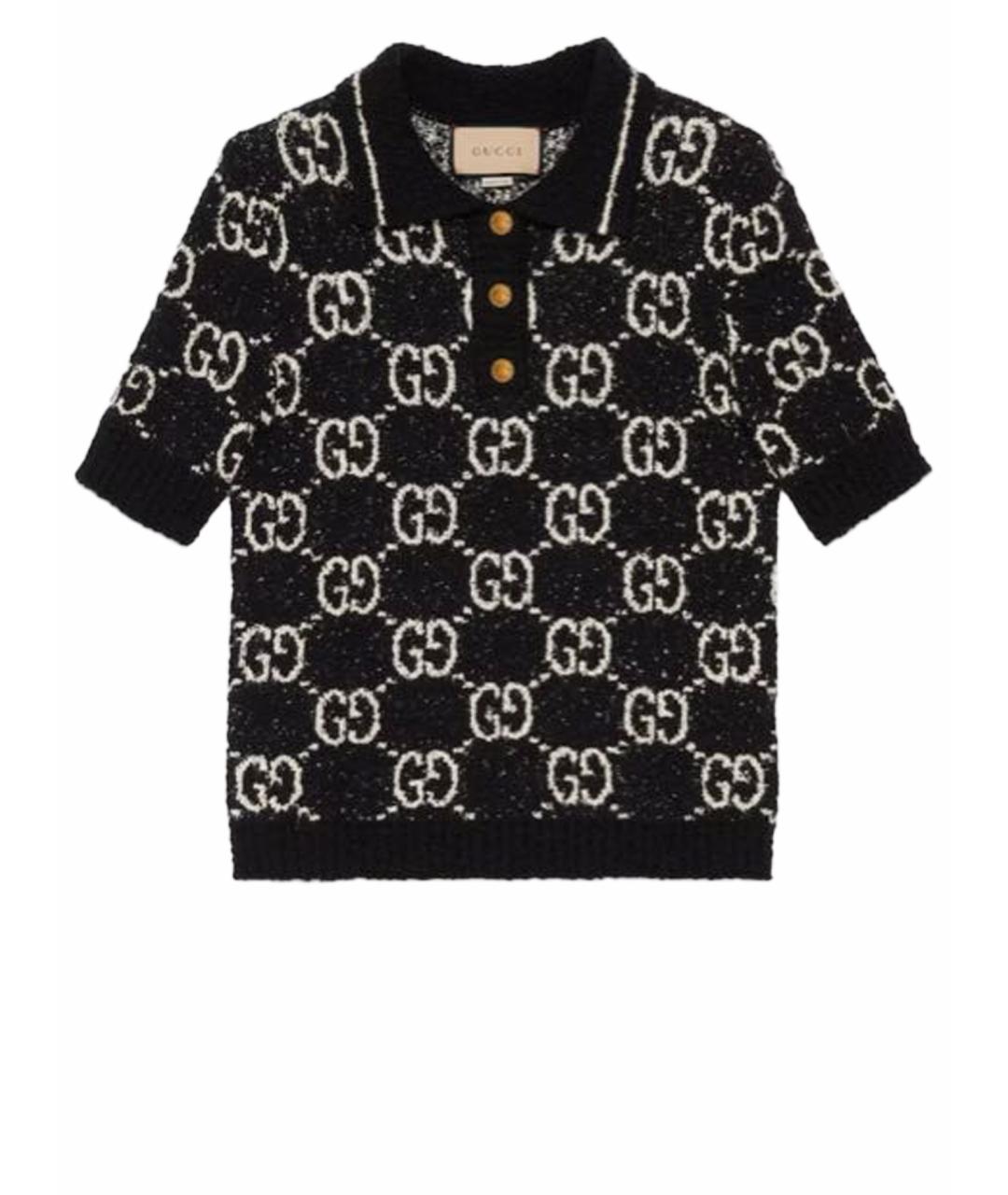 GUCCI Черный хлопковый джемпер / свитер, фото 1