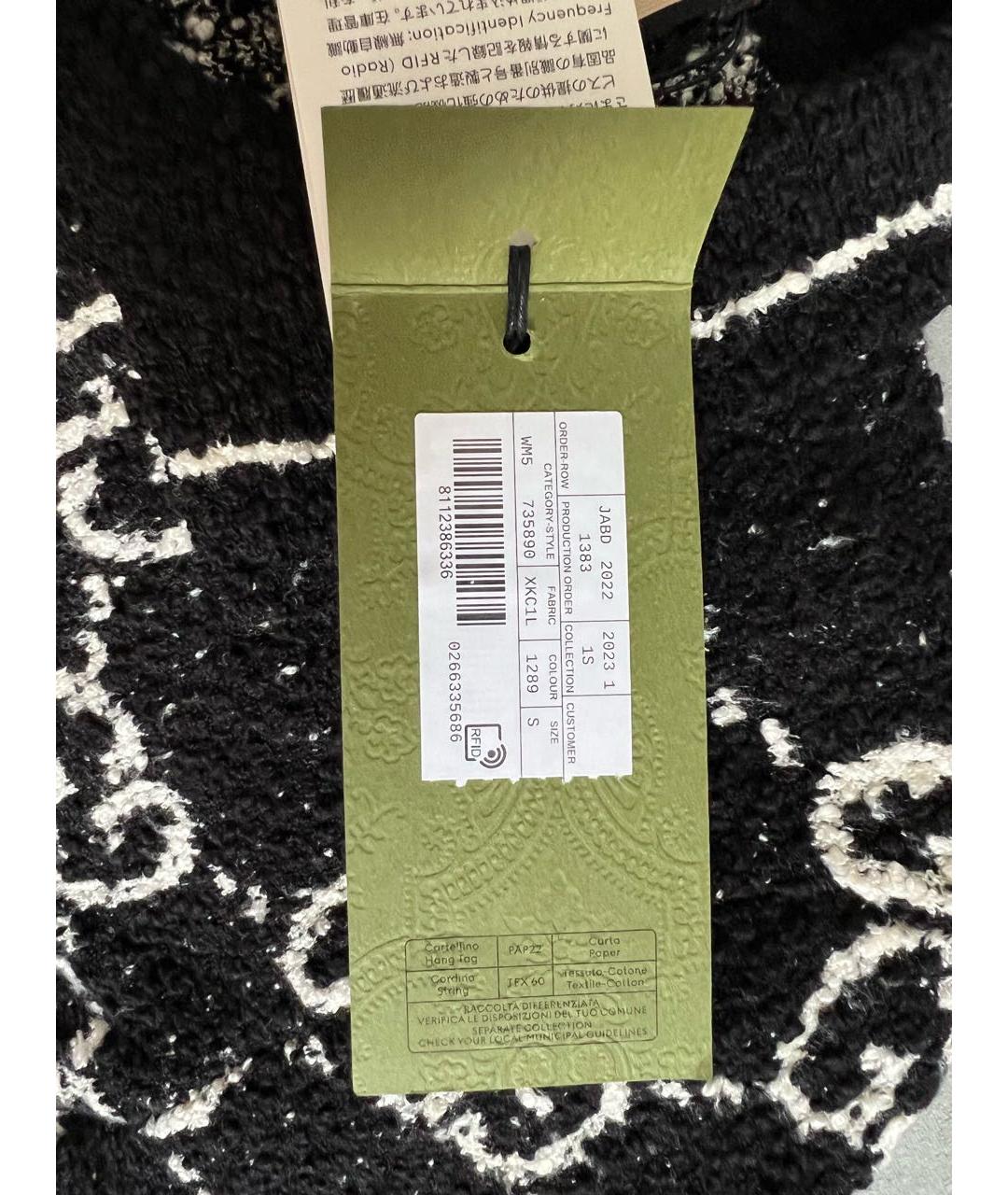 GUCCI Черный хлопковый джемпер / свитер, фото 6