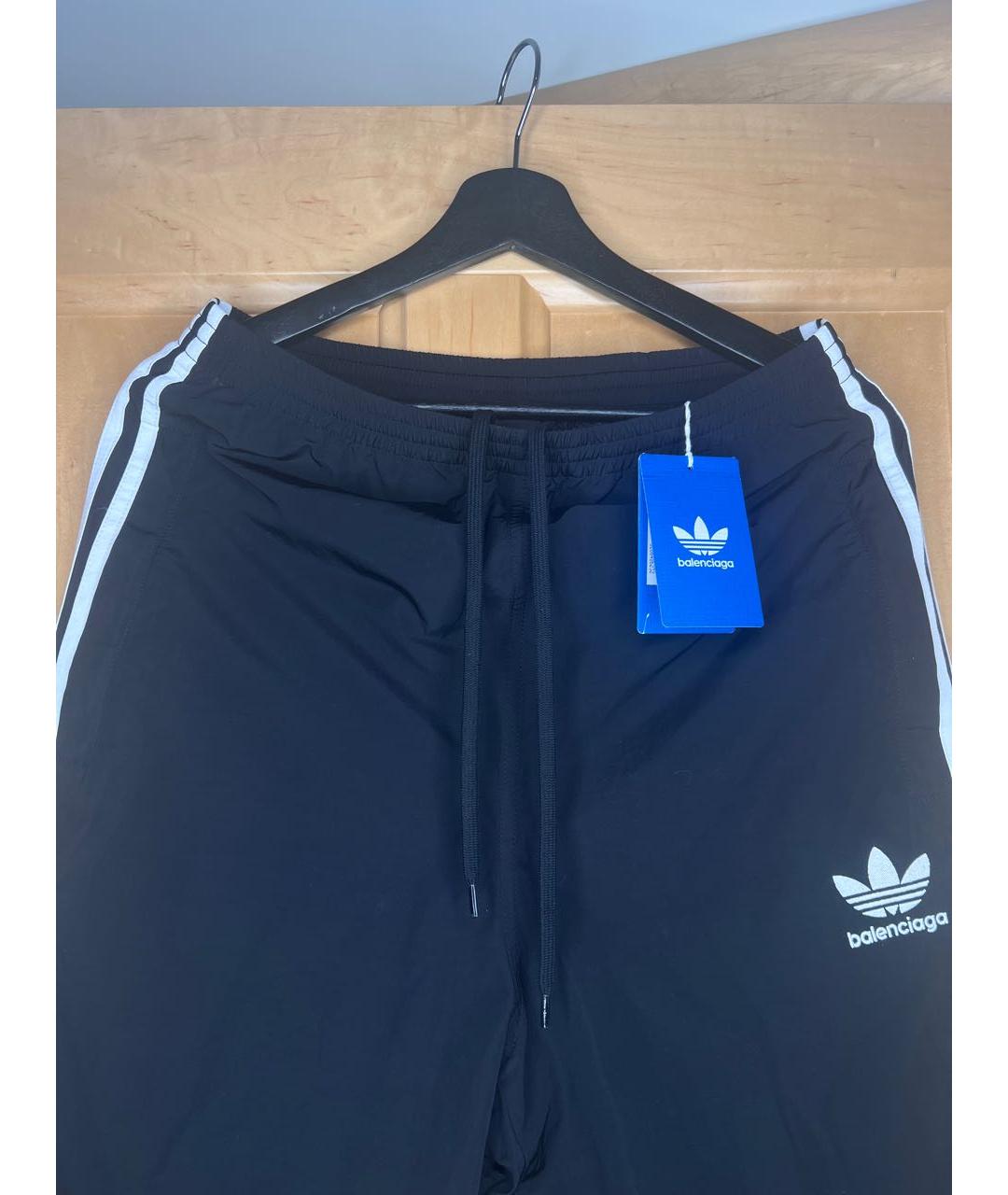 BALENCIAGA Черные полиамидовые спортивные брюки и шорты, фото 4
