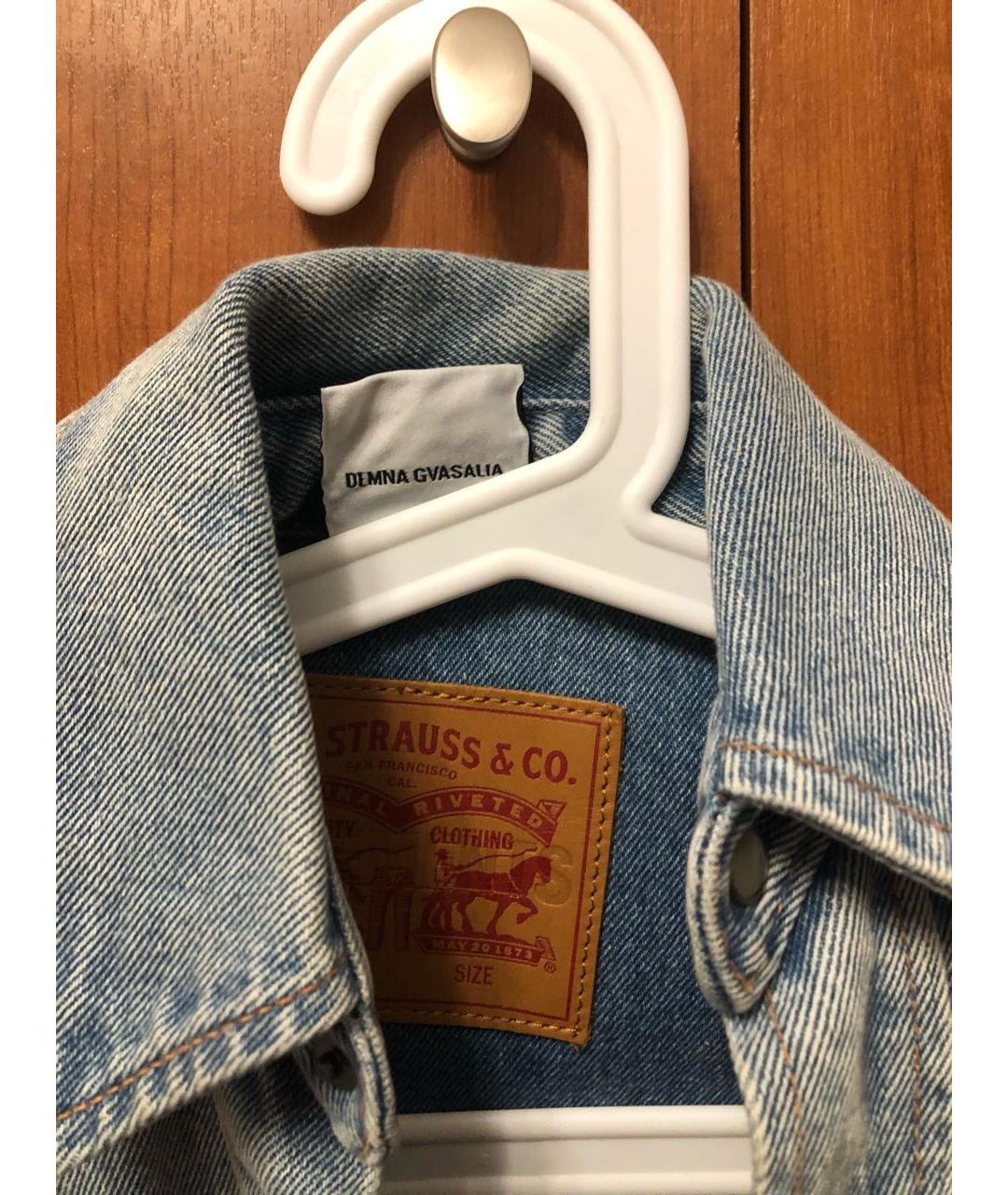 VETEMENTS Голубая деним куртка, фото 4