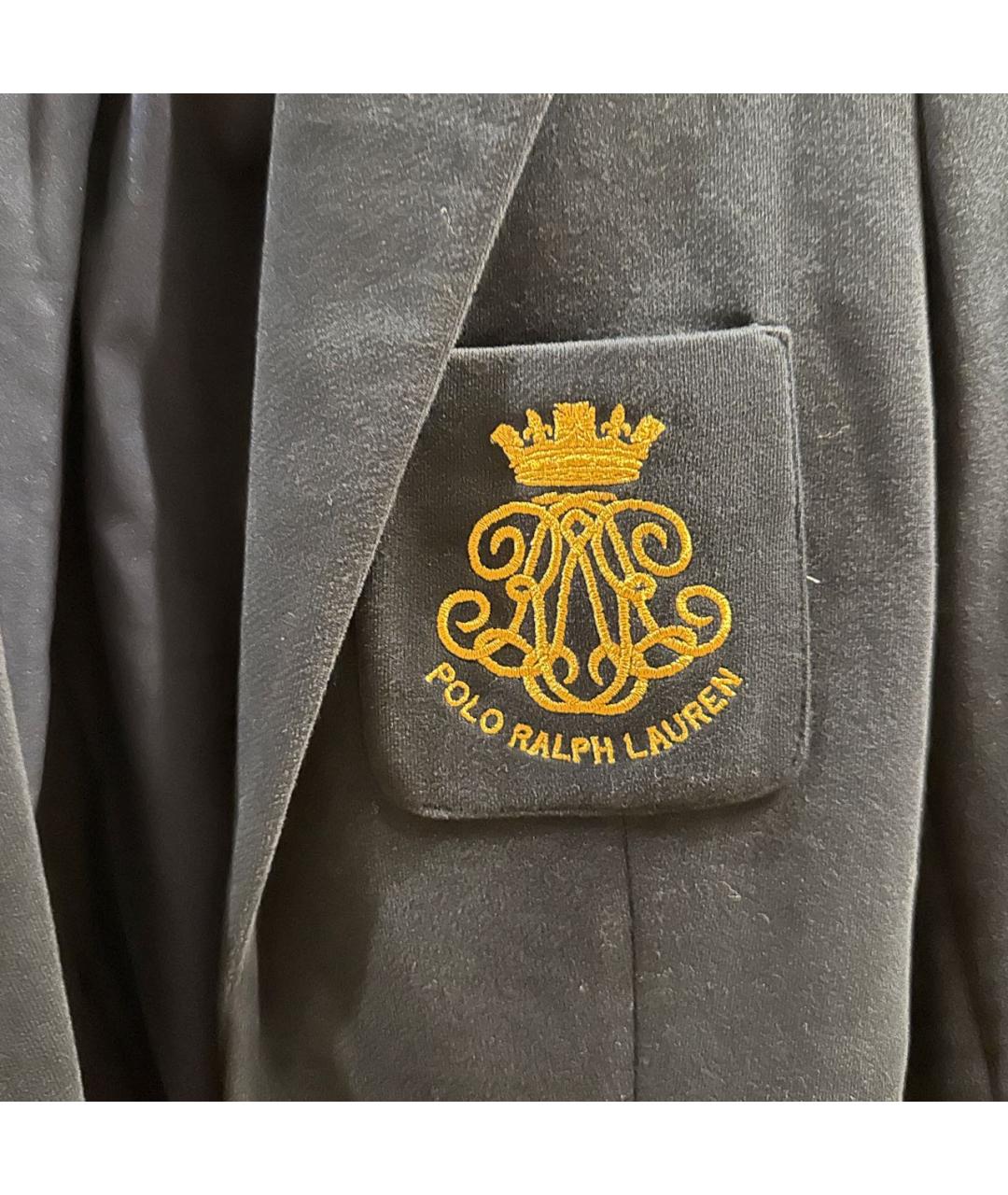 POLO RALPH LAUREN Темно-синий хлопковый жакет/пиджак, фото 4