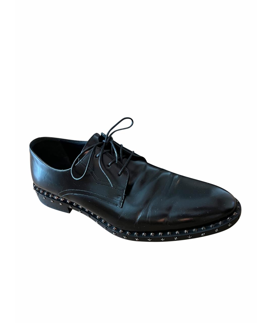 JIMMY CHOO Черные кожаные туфли, фото 1