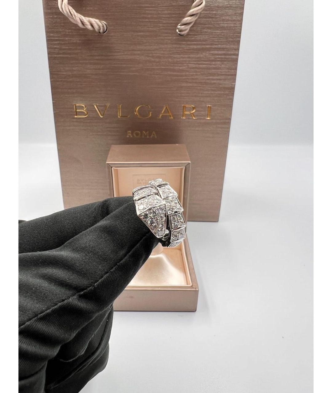 BVLGARI Белое кольцо из белого золота, фото 4