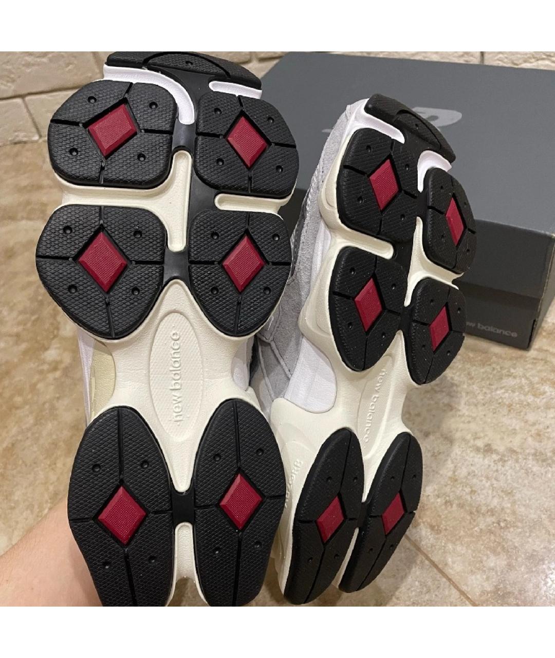 NEW BALANCE Серые замшевые кроссовки, фото 9