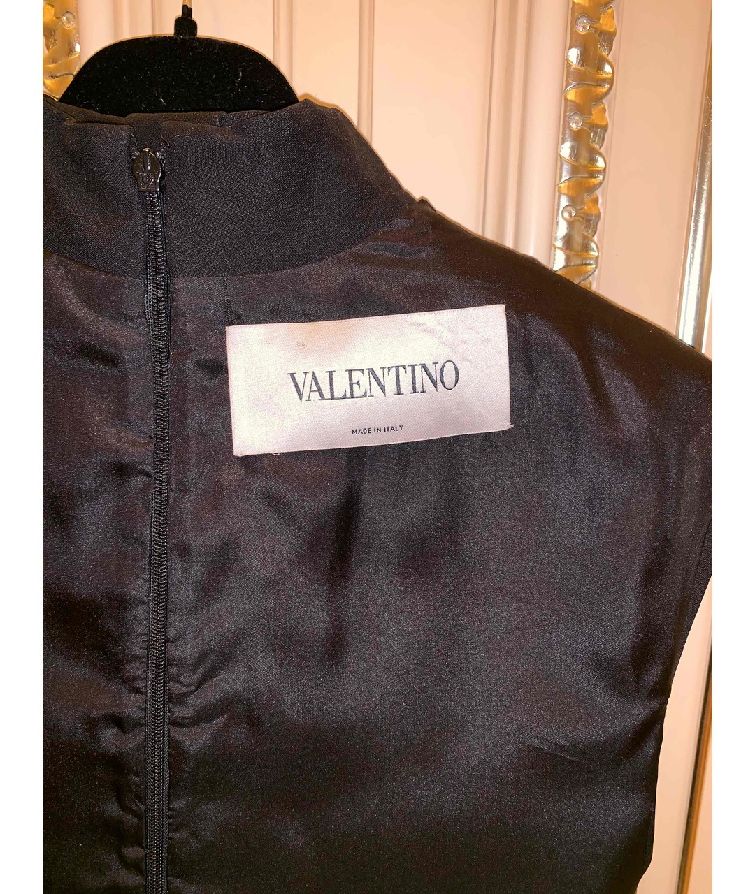 VALENTINO Черное шерстяное коктейльное платье, фото 3