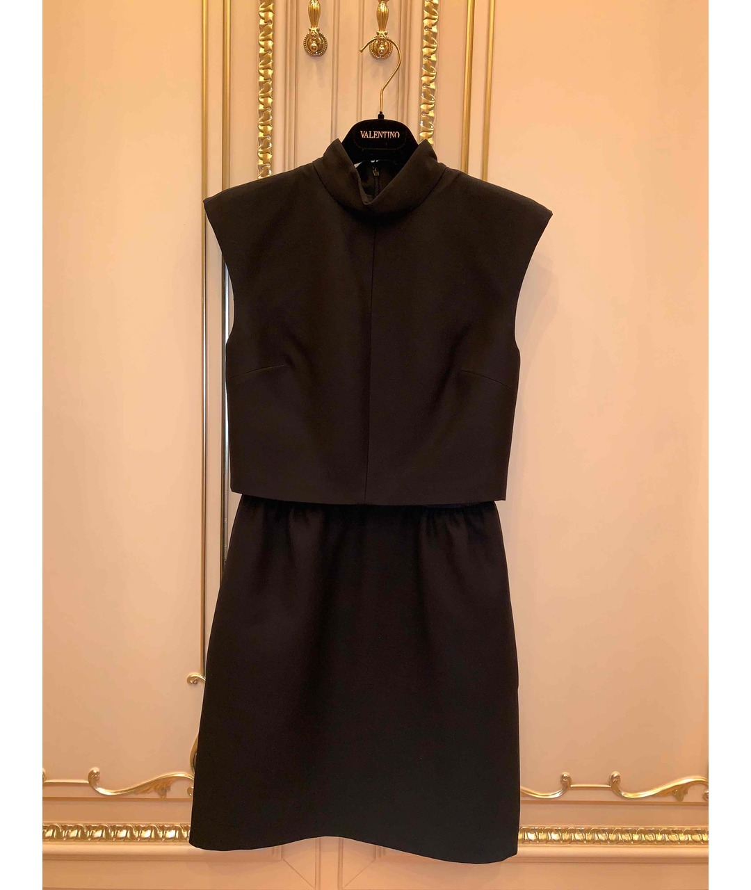 VALENTINO Черное шерстяное коктейльное платье, фото 5