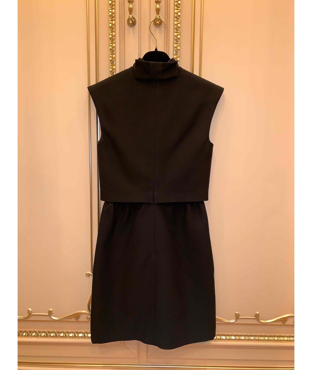VALENTINO Черное шерстяное коктейльное платье, фото 2