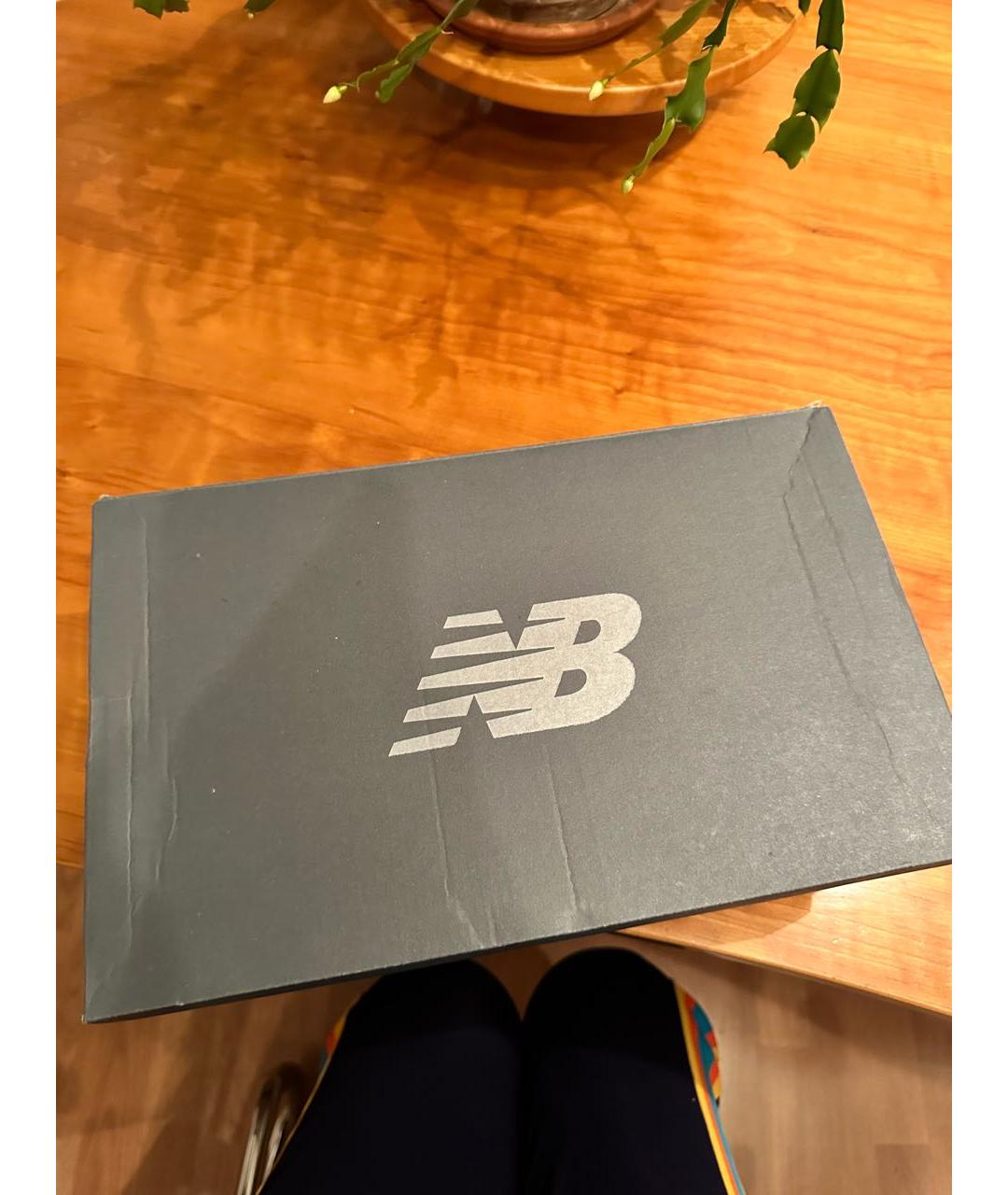 NEW BALANCE Белые синтетические низкие кроссовки / кеды, фото 7