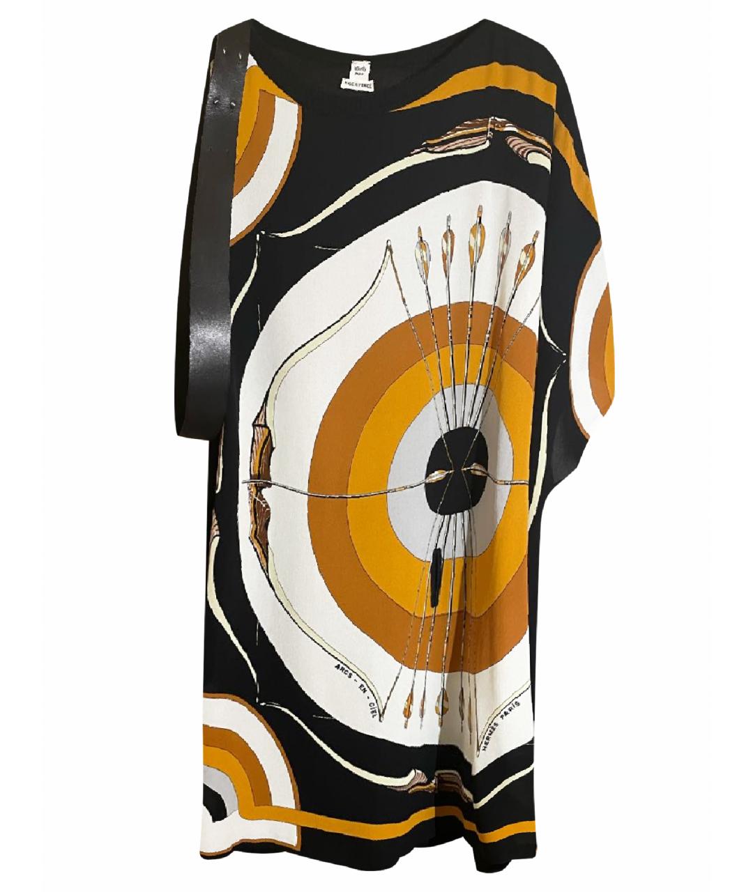 HERMES PRE-OWNED Мульти кашемировое платье, фото 1