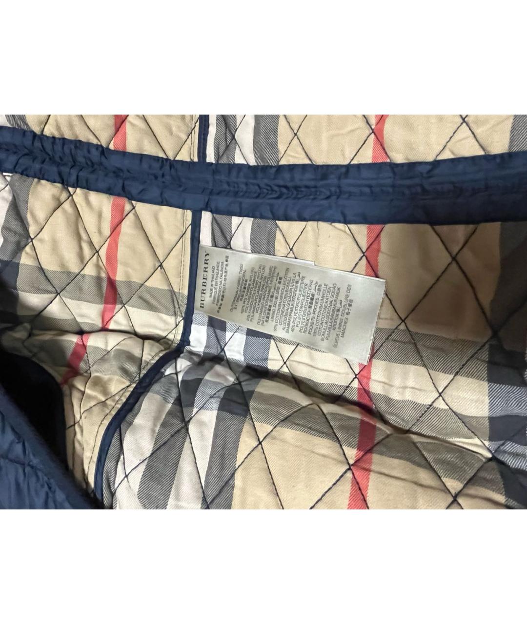 BURBERRY Темно-синяя куртка, фото 3