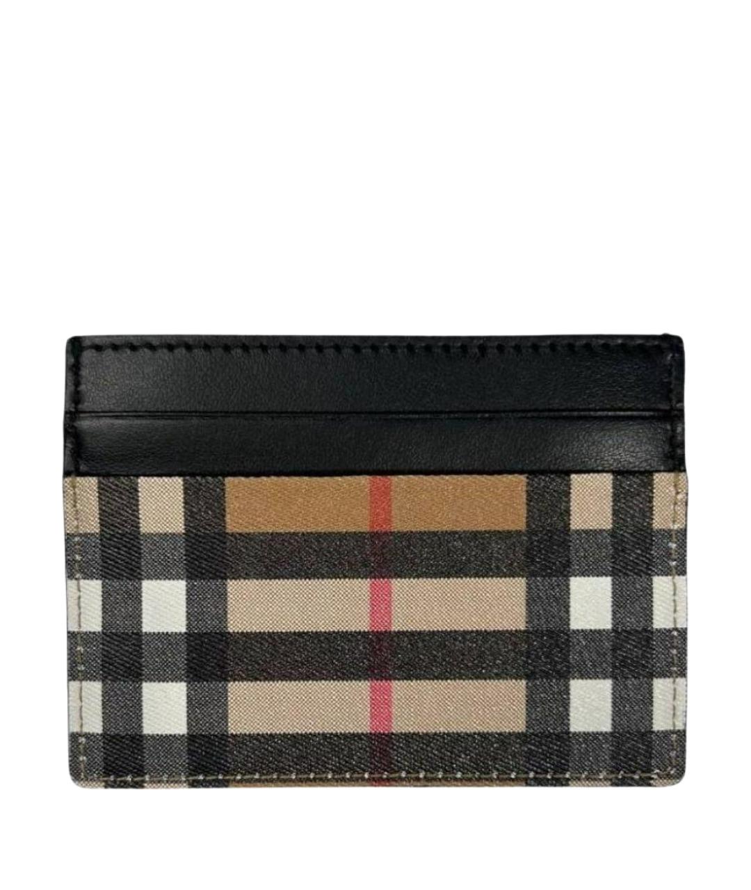 BURBERRY Черный кожаный кардхолдер, фото 1