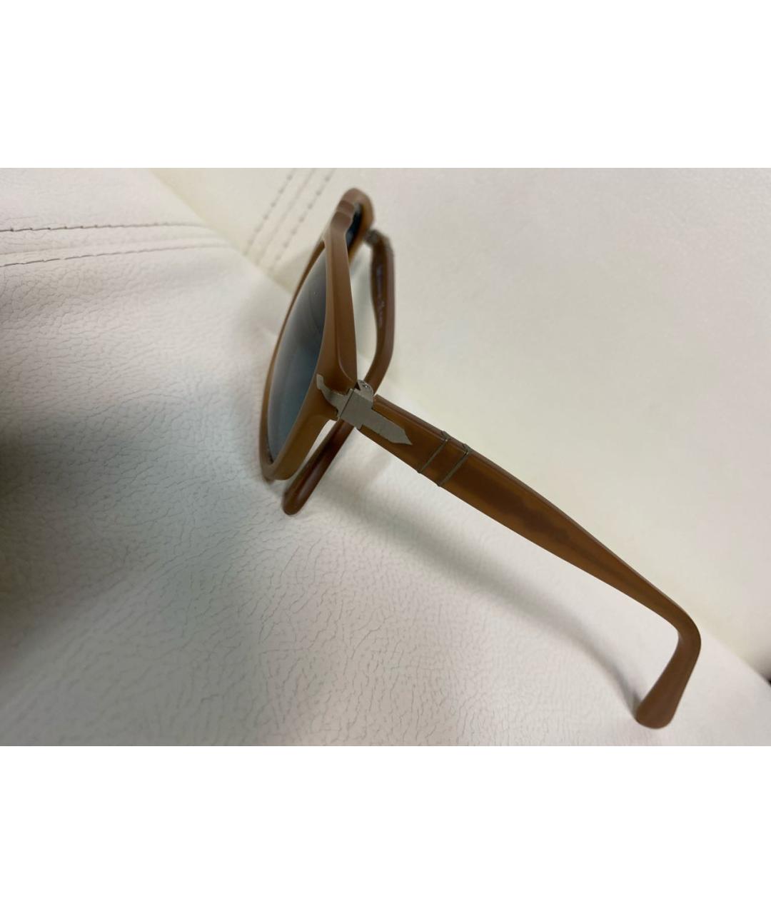 PERSOL Коричневые пластиковые солнцезащитные очки, фото 2