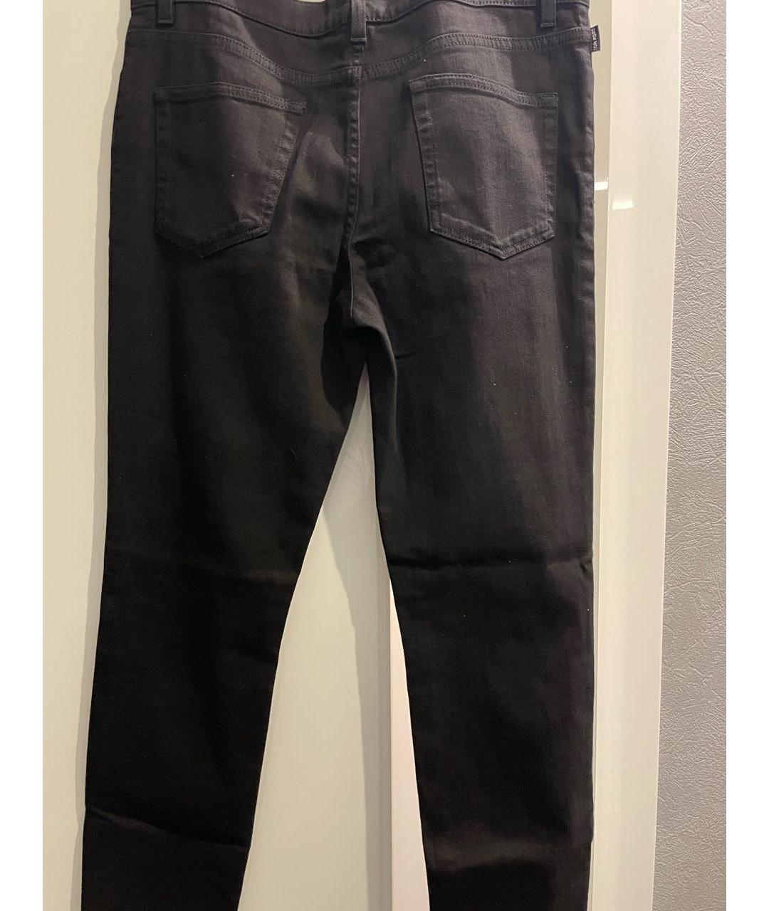 TOM FORD Черные хлопко-эластановые джинсы слим, фото 2
