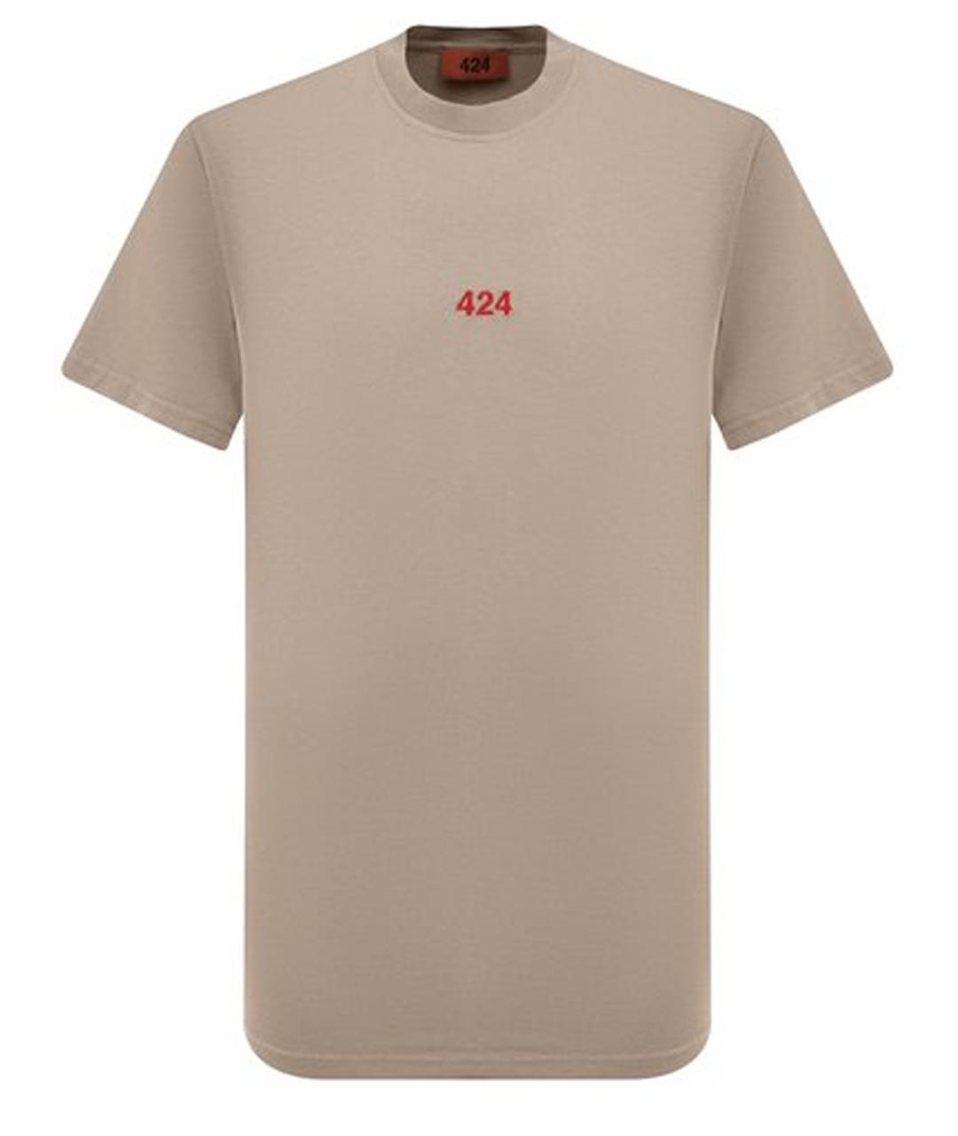 424 Серая хлопковая футболка, фото 1