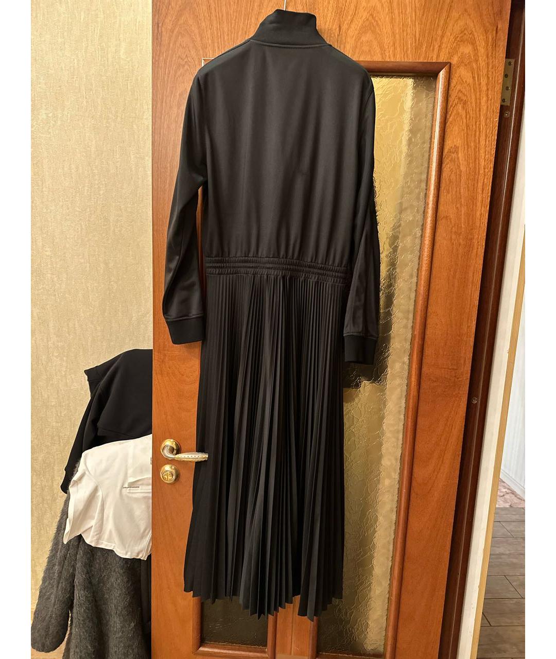 VALENTINO Черное вискозное повседневное платье, фото 2